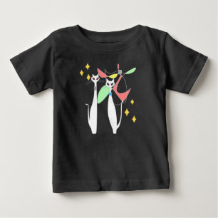 Atomära-Mitte- des Jahrhundertsmodernes cooles Baby T-shirt