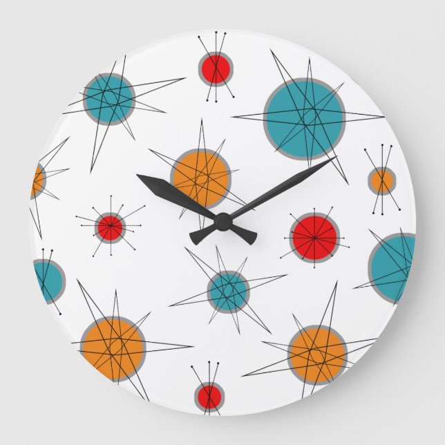 Atomära-Planeten Große Wanduhr (Vorderseite)
