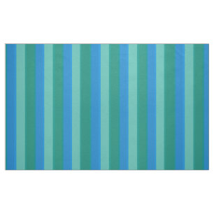 Atomaraquamarines und Türkis Stripes Stoff