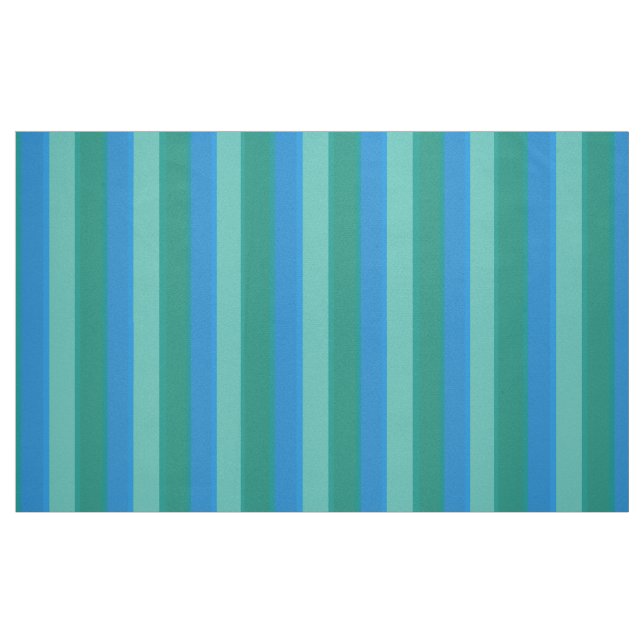 Atomaraquamarines und Türkis Stripes Stoff (Fat Quarter (45,7 x 55,9 cm))