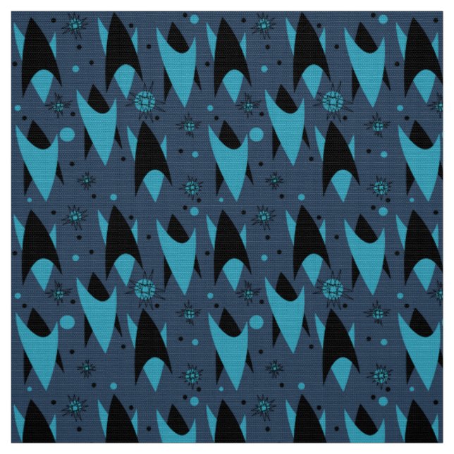 Atomare Chevron-Muster - Blau Stoff (Muster)