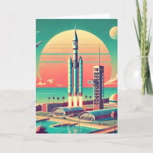 Atomare futuristische neue Startrampe in Florida Karte