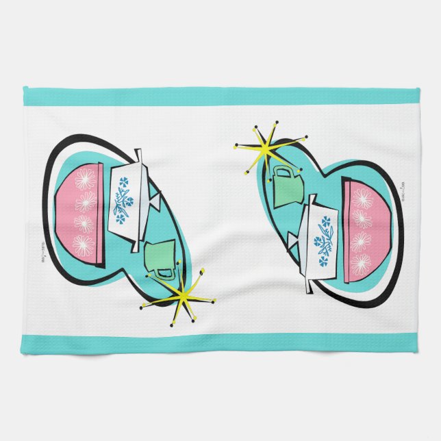 Atomare Kochgeschirr Küchentücher (Horizontal)
