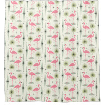 Atomare Oase mit rosa Flamingos II