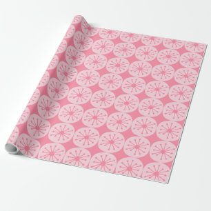 Atomare Punkte Retro-Midcentury-Mod-Pattern in Ros Geschenkpapier