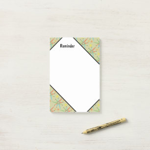 Atomare Sternexplosion Retro mehrfarbiges Muster Post-it Klebezettel