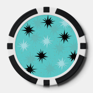 Atomare Türkis-Sternen-Poker-Chips Pokerchips