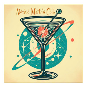 Atomarer Martini Club Fotodruck