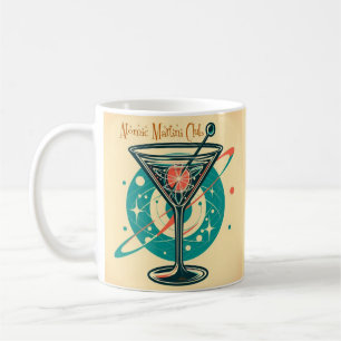 Atomarer Martini Club Weltraumzeitalter Kaffeetasse