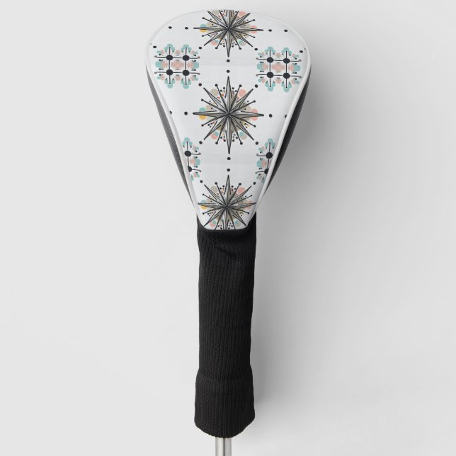 Atomarer Sternenexplosion Retro-Mitte des 20. Jahr Golf Headcover (Vorderseite)