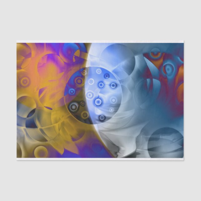 atomares abstraktes Gewebepapier Seidenpapier (Vorderseite)