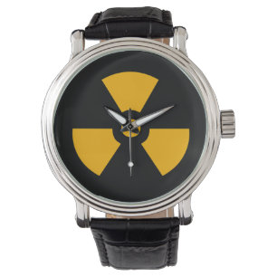 Atomares Radioaktivitätszeichen Armbanduhr