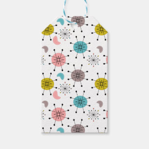 Atomares Retro-Sternenmuster Geschenkanhänger