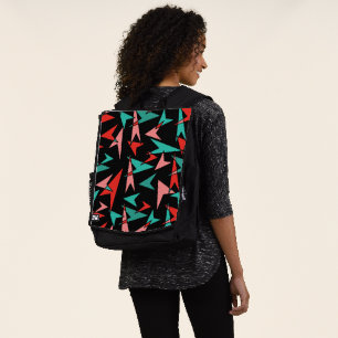 Atomarrows Black Aqua Orange Rucksack