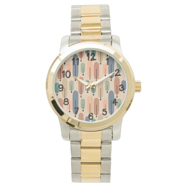 Atombäume Retro Armbanduhr (Vorderseite)