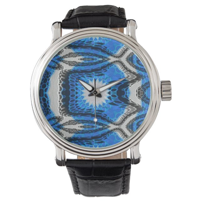 Atomblau Armbanduhr (Vorderseite)