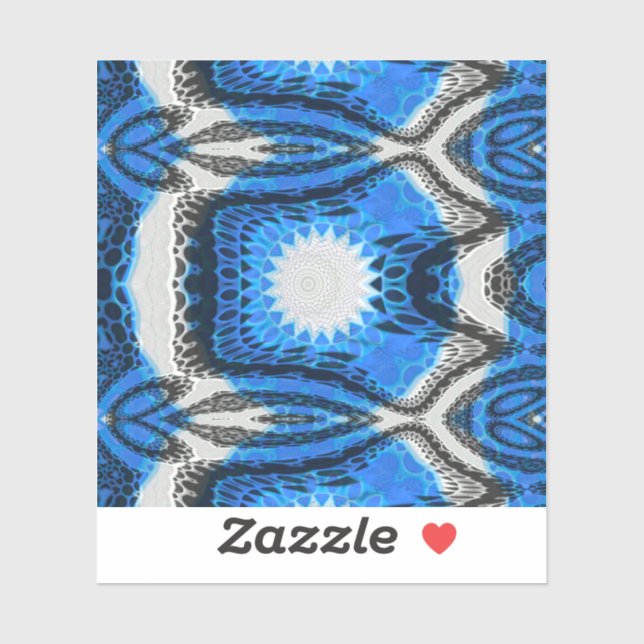 Atomblau Aufkleber (Blatt)