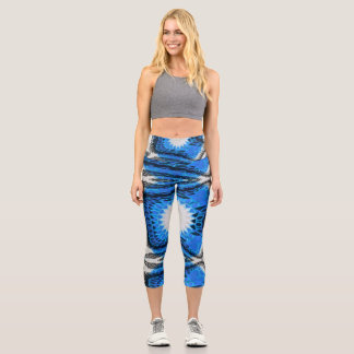 Atomblau Capri Leggings