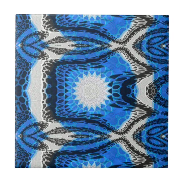 Atomblau Fliese (Vorderseite)