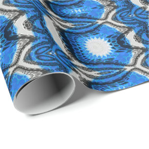 Atomblau Geschenkpapier