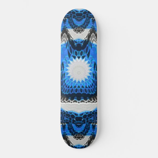 Atomblau Skateboard (Vorderseite)