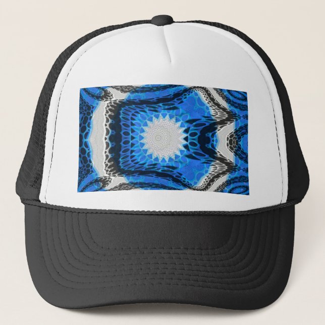 Atomblau Truckerkappe (Vorderseite)