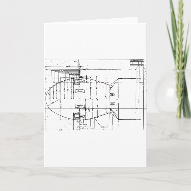 Atombombe Fat Man Karte (Vorderseite)