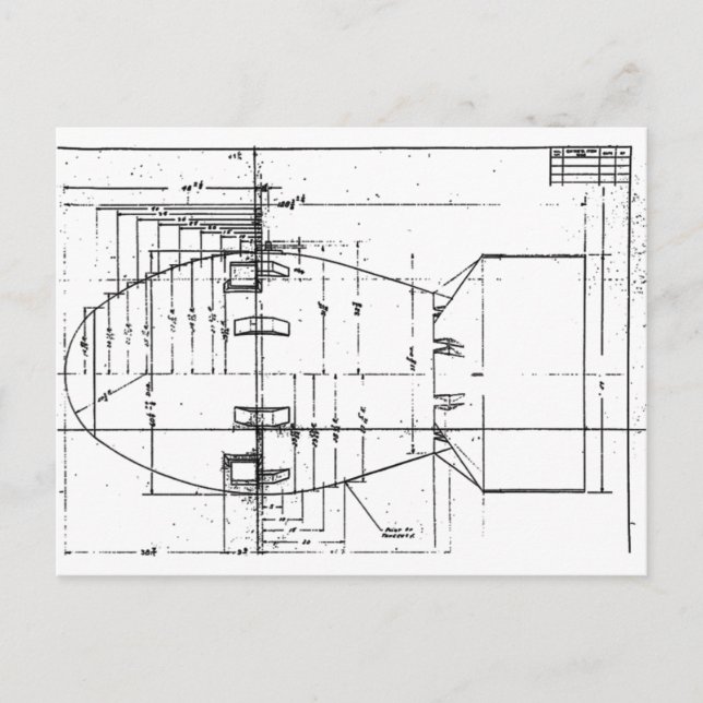 Atombombe Fat Man Postkarte (Vorderseite)