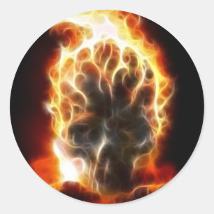 Atombombe Runder Aufkleber