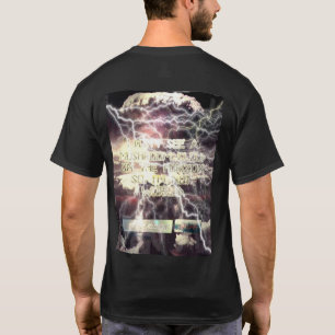 Atombombe-schwarzer T - Shirt zurück