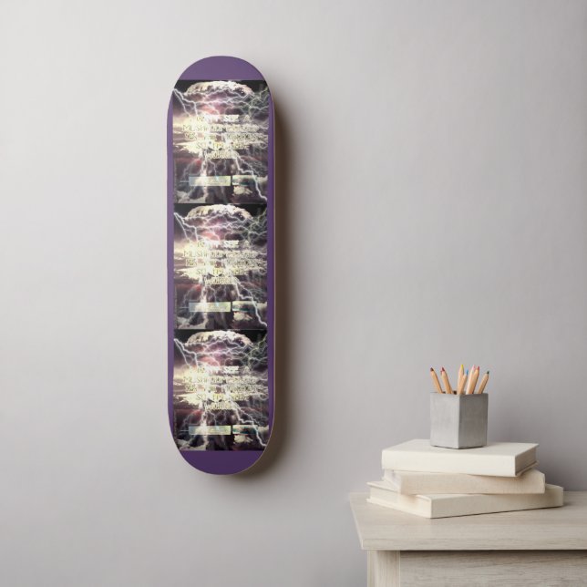 Atombombe-Skateboard, Version 2 Skateboard (Wandkunst)