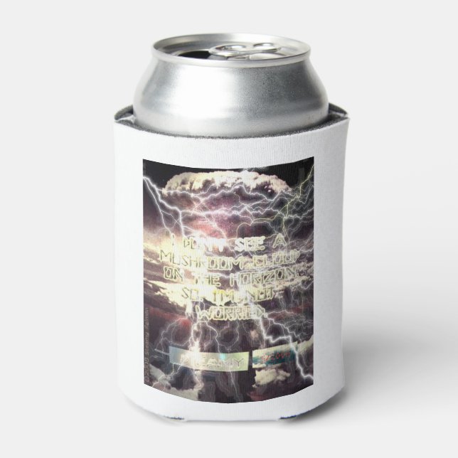 Atombombe weiß Dose Dosenkühler (Kanne Vorderseite)