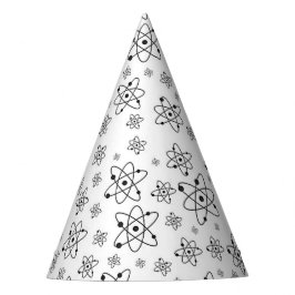 Atome Retro Atomalge Muster Partyhütchen