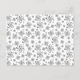 Atome Retro Atomalge Muster Postkarte