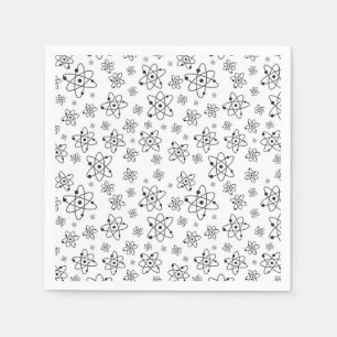 Atome Retro Atomalge Muster Serviette