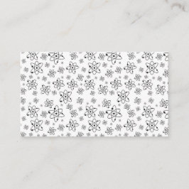 Atome Retro Atomalge Muster Visitenkarte