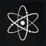 Atome Science Atomic Orbit Icon Molecule Art Black Poster<br><div class="desc">Mit einem wissenschaftlich unterhaltsamen atomar-orbischen Ikone-Design mit illustrierten Bildern in Weiß auf schwarzem Papier-Hintergrund. Perfekt als Geschenk für einen Wissenschaftler oder für alle,  die Lieben der Naturwissenschaften! Besuchen Sie unsere anderen Artikel,  um mehr klassische Stil Spaß Designs aus Retro & Antique Art zu finden!</div>