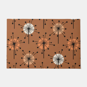 Atomera Sputnik Sternexplosion Blume Burnt Orange Fußmatte