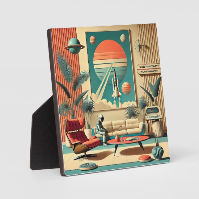 Atomfuturistic Florida Space Age Family Room Fotoplatte (Vorderseite)
