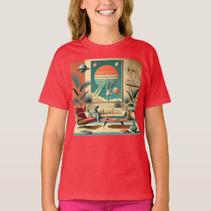Atomfuturistic Florida Space Age Family Room T-Shirt