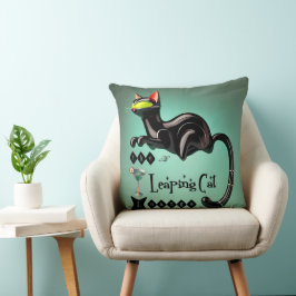 Atomfuturistic The Leaping Cat Lounge Kissen