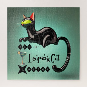 Atomfuturistic The Leaping Cat Lounge Puzzle