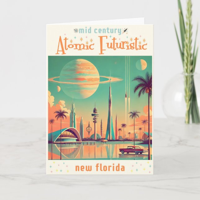 Atomfuturistik New Florida Karte (Vorderseite)