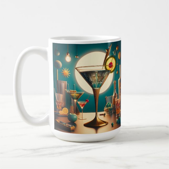 Atomfuturistische Schalttafel Martini Kaffeetasse (Links)