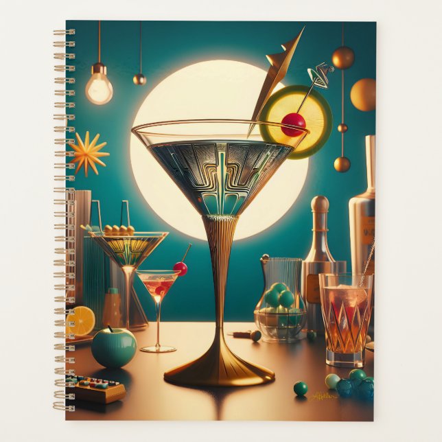 Atomfuturistische Schalttafel Martini Planer (Vorderseite)