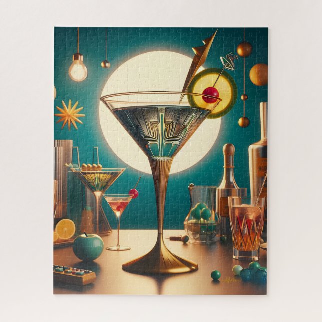Atomfuturistische Schalttafel Martini Puzzle (Vertikal)