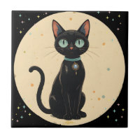 Atomfuturistischer Schwarzkatzenmoon