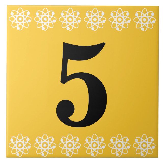 Atomhausnummer-Fliese Fliese (Vorderseite)