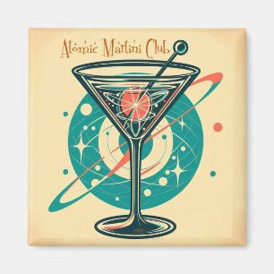 Atomi Martini Club Space Age Magnet