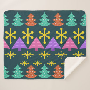 Atomic Äa Christmas Trees Kitsch Dark Sherpadecke